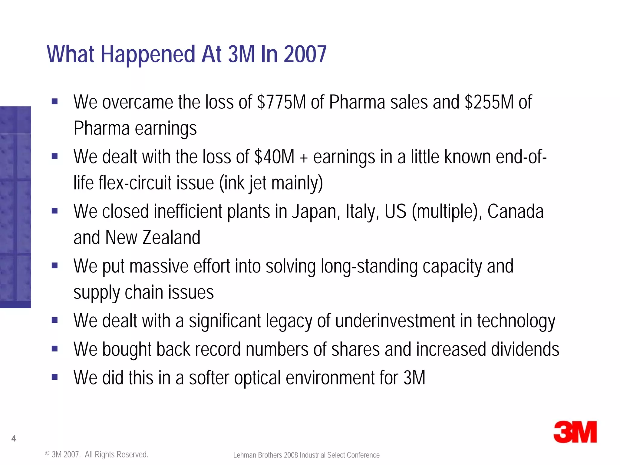 Lehman Brothers Conference Presentation