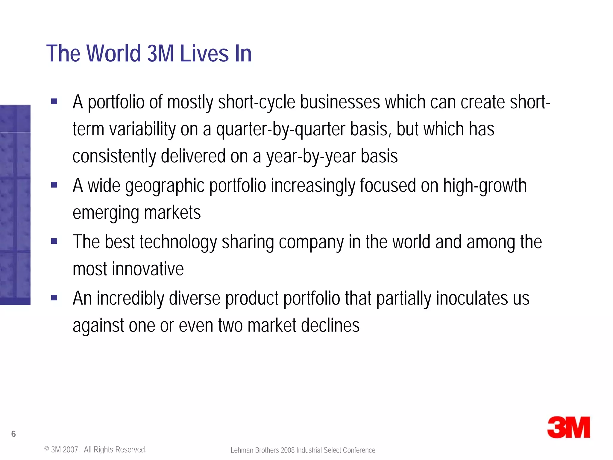 Lehman Brothers Conference Presentation