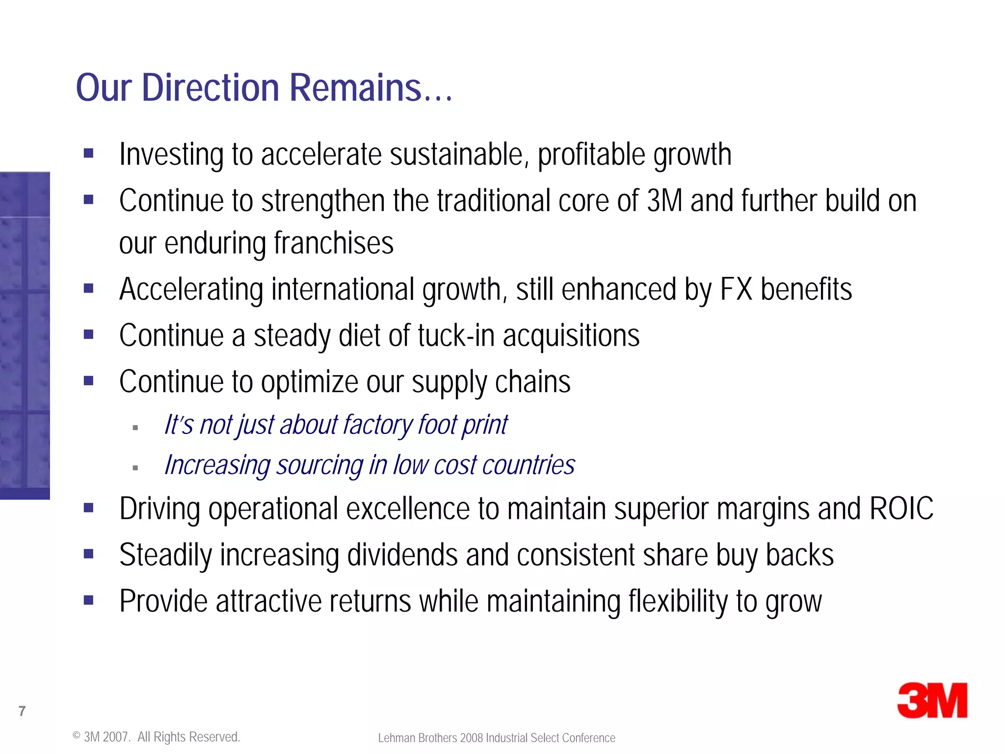 Lehman Brothers Conference Presentation