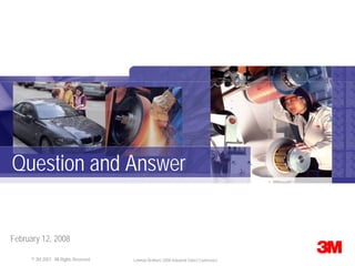 Lehman Brothers Conference Presentation