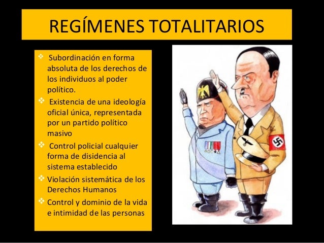 REGIMENES TOTALITARIOS EN EUROPA