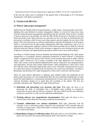 Understanding the Characteristics, Benefits and Challenges of Agile it ...