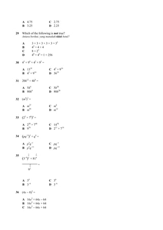 100 Soalan Matematik Ting3
