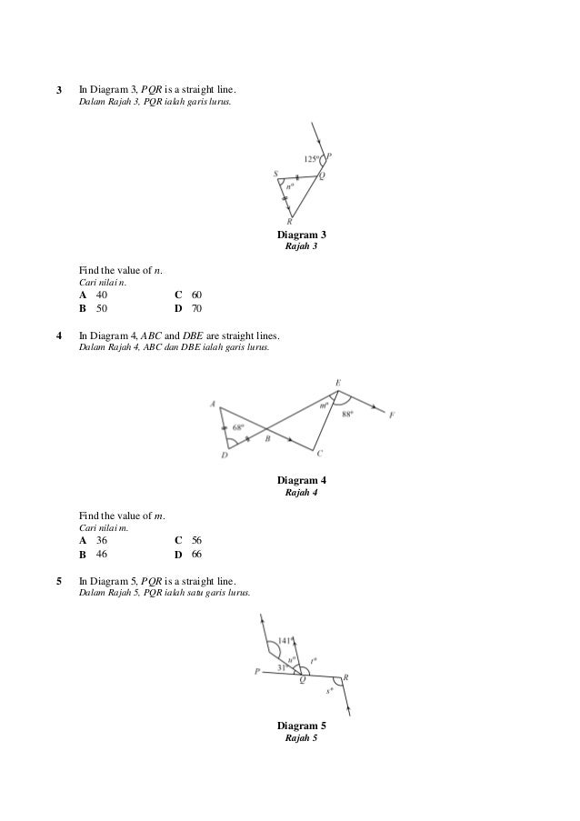 Soalan Objektif Matematik Tingkatan 4 Mengikut Bab 