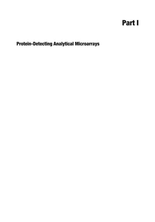 Part I
Protein-Detecting Analytical Microarrays
 