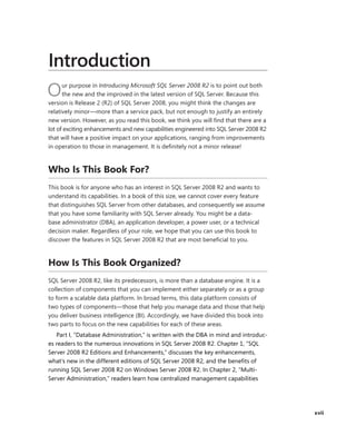 Introducing Microsoft Sql Server 2008 R2 Ross Mistry And Stacia Misner ...