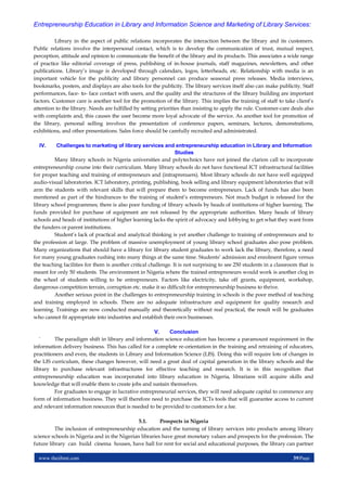 Entrepreneurship Education in Library and Information Science and ...