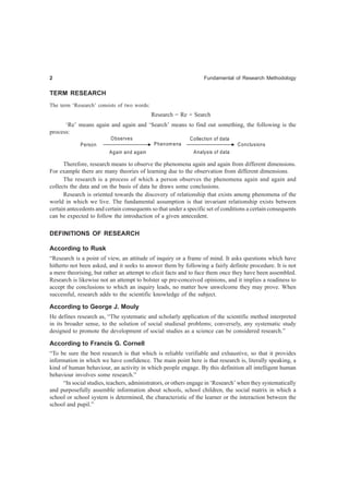 Fundamental Of Research Methodology And Statistics Yogesh Kumar Singh | PDF
