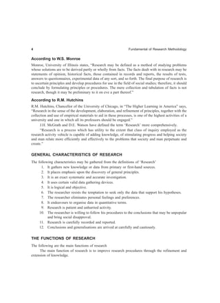 Fundamental Of Research Methodology And Statistics Yogesh Kumar Singh | PDF