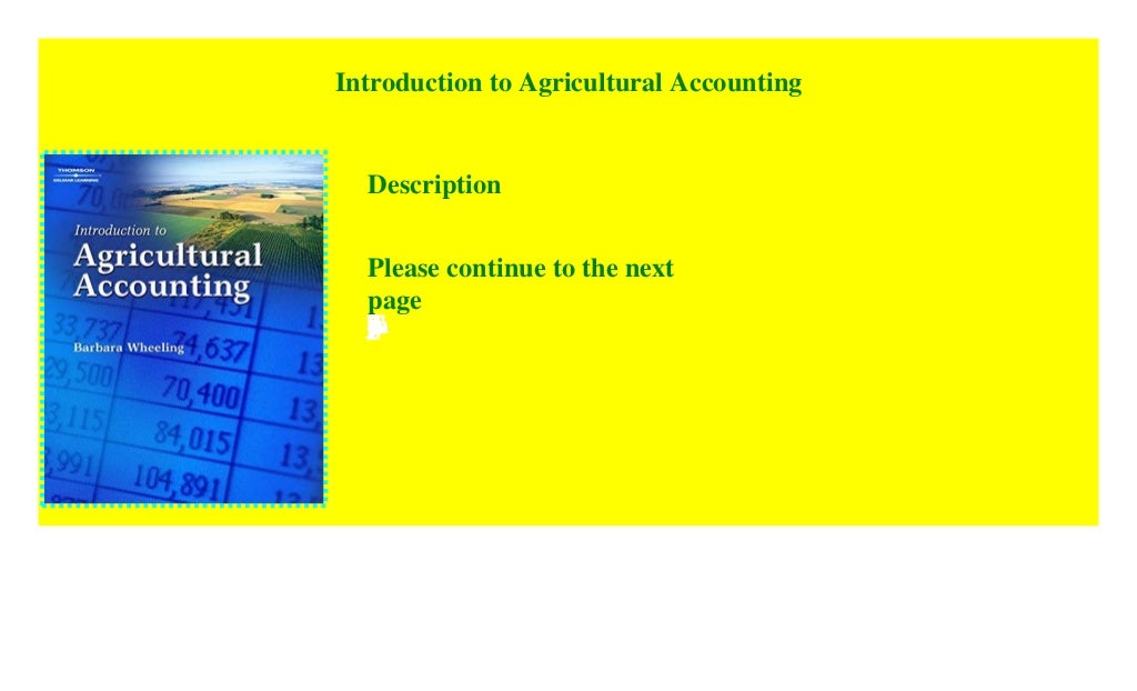 Introduction to Agricultural Accounting [P.D.F_book]