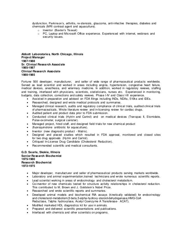 Resume Medical Device Project Manager Fda Resume Medical Device Project Manager Fda
