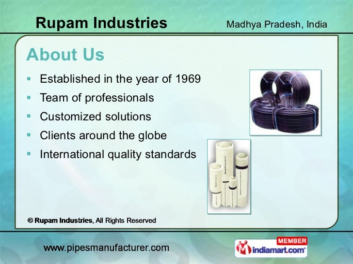 Rupam Industries Madhya Pradesh India Industries Madhya Pradesh India