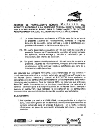 Acuerdo de financiamiento con Finagro para asistencia técnica directa rural en Cañasgordas