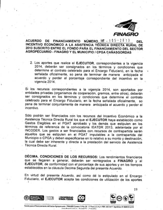 Acuerdo de financiamiento con Finagro para asistencia técnica directa rural en Cañasgordas