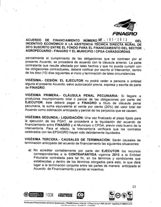 Acuerdo de financiamiento con Finagro para asistencia técnica directa rural en Cañasgordas