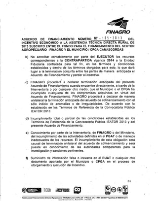 Acuerdo de financiamiento con Finagro para asistencia técnica directa rural en Cañasgordas