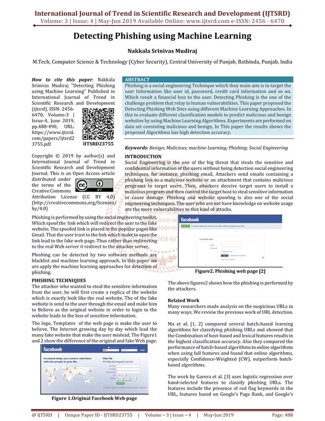 Detecting Phishing using Machine Learning | PDF