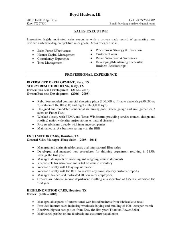 bhudson resume sales wholesale buyer resume