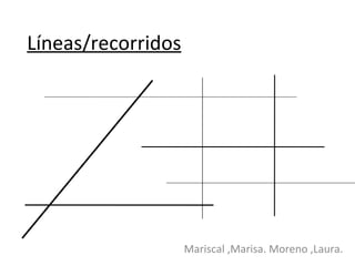 Líneas/recorridos Mariscal ,Marisa. Moreno ,Laura. 