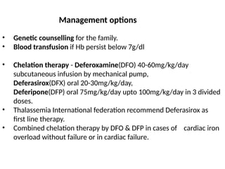 105 Hemolytic anemia-1 thalassemia and sickle cell anemia | PPTX