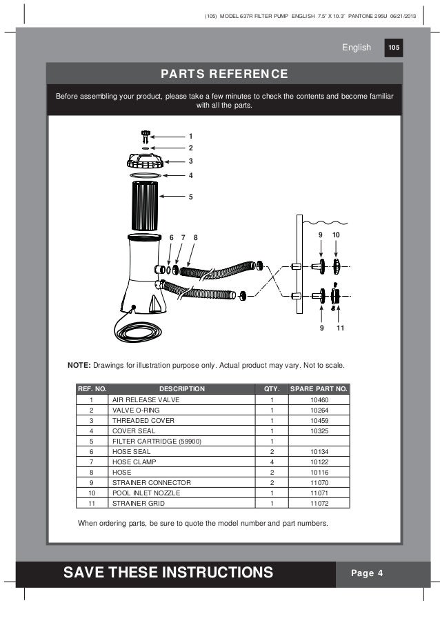 Krystal Clear Model 637R filter Pump 
