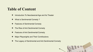 Sentimental and Anti Sentimental Comedy in the Neoclassical Age (1).pptx