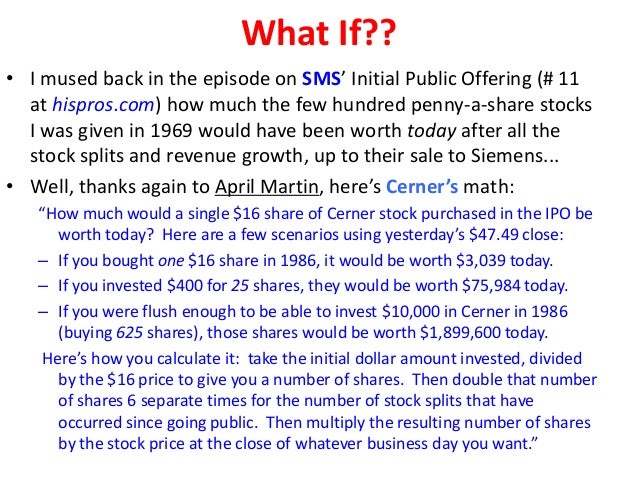 Cerner employee stock options