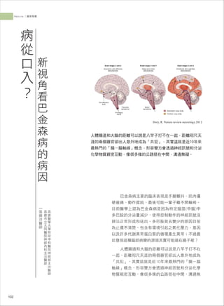 Doty, R. Nature review neurology.2012
Medicine ︱醫學專欄
?
102
 