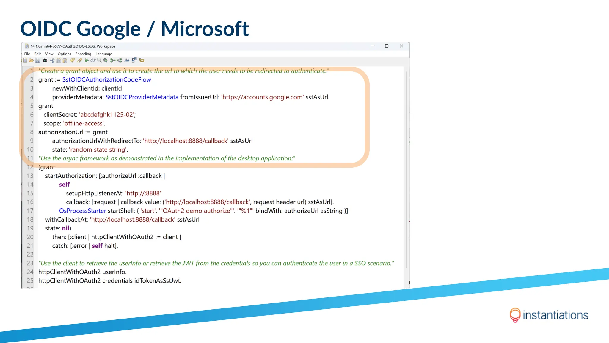 OIDC Google / Microsoft
 