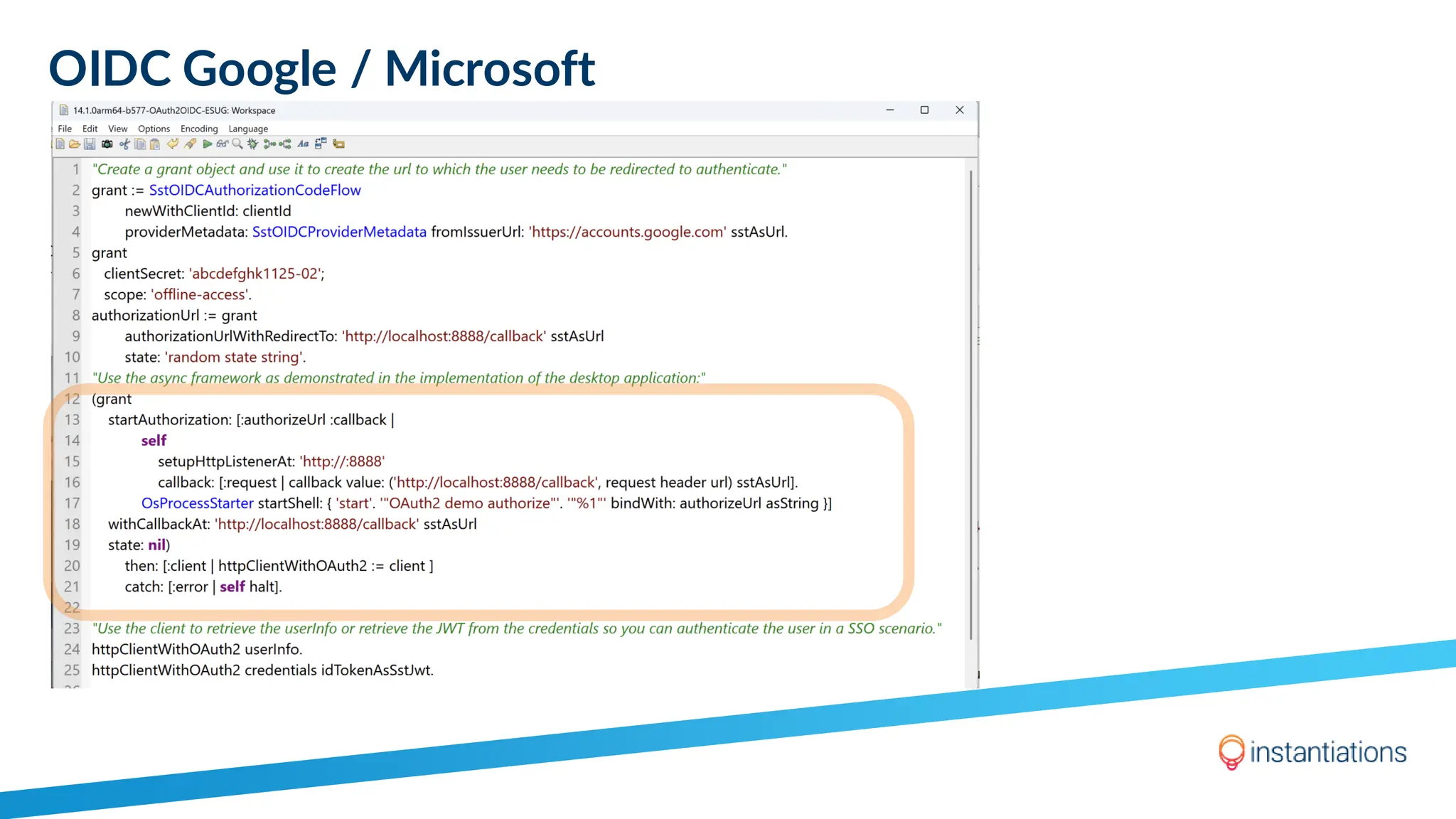 OIDC Google / Microsoft
 