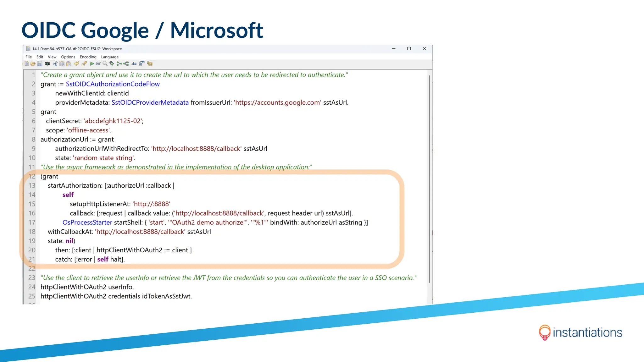 OIDC Google / Microsoft
 