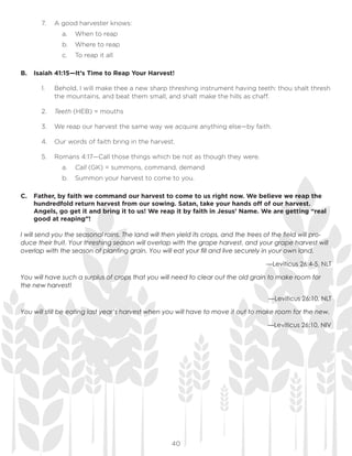 106043 how to reap your harvest study notes | PDF