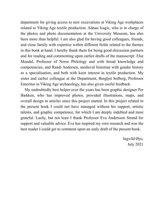 Tracing Textile Production from the Viking Age to the Middle Ages Tools ...