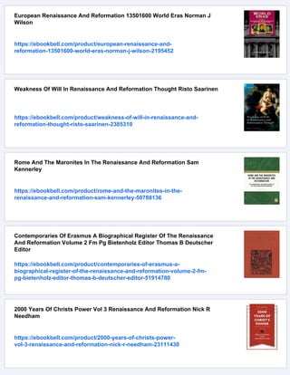 Renaissance And Reformation Almanac Volume 2 Peggy Saari Aaron Saari | PDF
