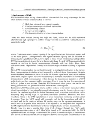 Microwave And Millimeter Wave Technologies Modern Uwb Antennas And ...