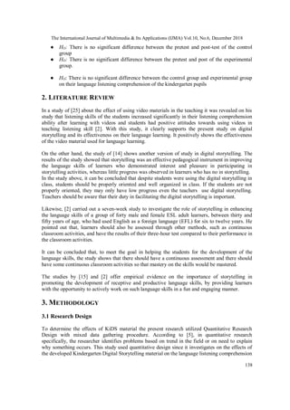 THE EFFECTIVENESS OF DIGITAL STORYTELLING ON LANGUAGE LISTENING ...