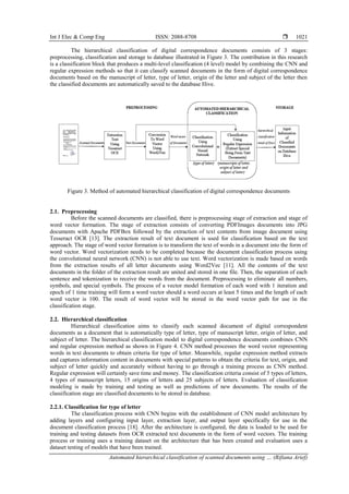 Automated hierarchical classification of scanned documents using ...