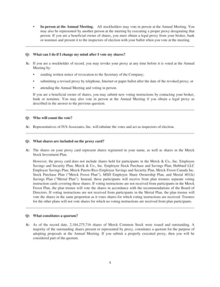 merck Proxy Statements2008