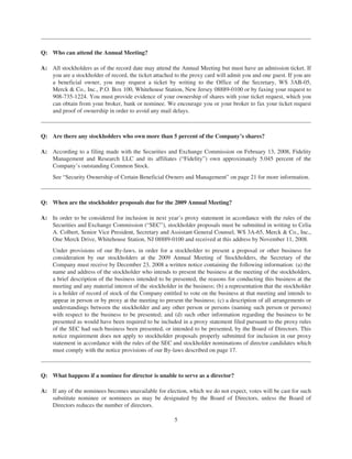 merck Proxy Statements2008