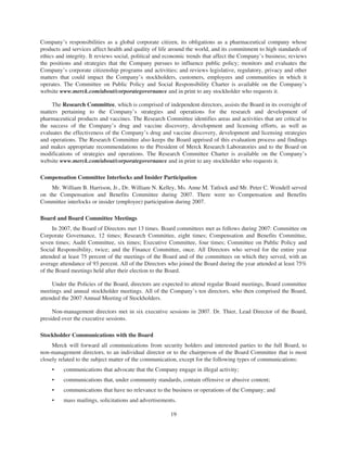 merck Proxy Statements2008