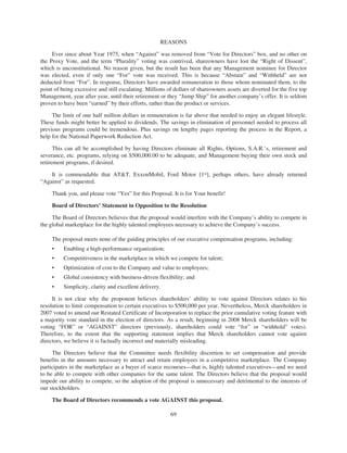 merck Proxy Statements2008