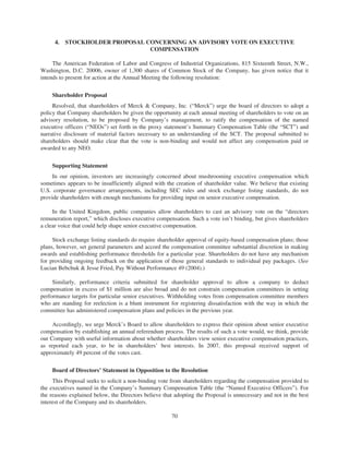 merck Proxy Statements2008