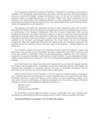 merck Proxy Statements2008