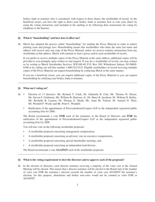 merck Proxy Statements2008