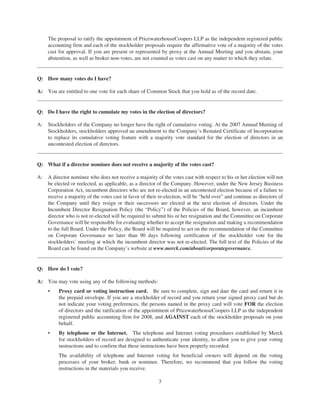 merck Proxy Statements2008