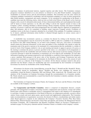 merck Proxy Statements2004