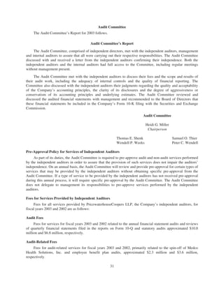 merck Proxy Statements2004