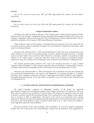 merck Proxy Statements2004