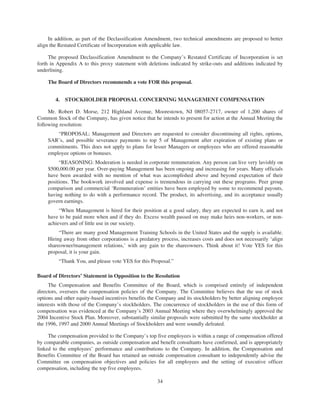 merck Proxy Statements2004