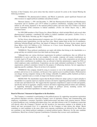 merck Proxy Statements2004